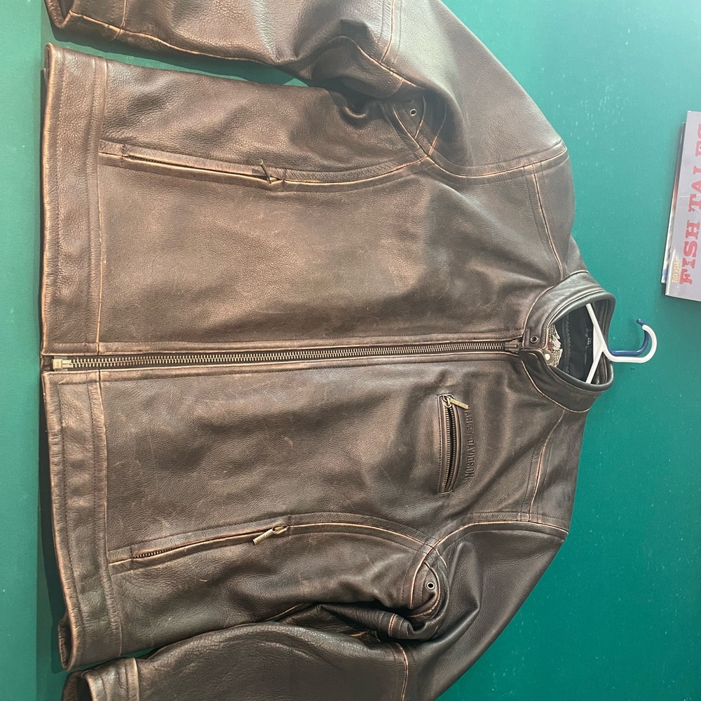 Men’s Harley Davidson leather coat